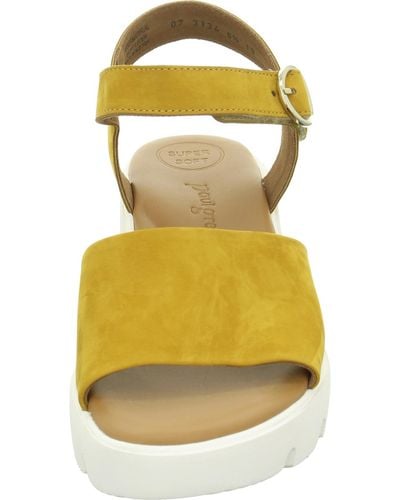 Paul Green Klassische sandalen - Gelb