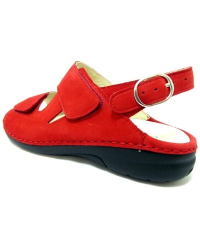 Waldläufer Komfort sandalen - Rot
