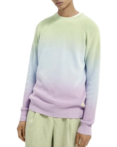 Scotch & Soda Dip-Dyed Ribbed Knit Sweater - Multicolor
