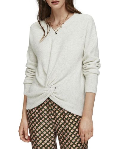 Scotch & Soda Knot Front Pullover - White