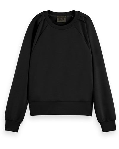 Scotch & Soda Pleated Shoulder Sweatshirt - Black