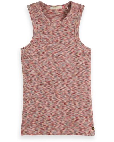 Scotch & Soda Space Dyed Racer Tank - Pink