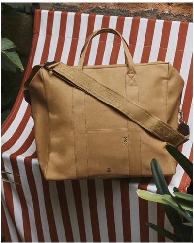 Scotch & Soda The Central Canvas Weekend Bag - Natural