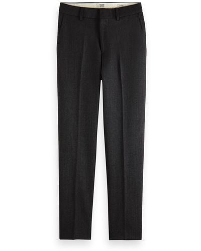 Scotch & Soda Lowry Twill Wool Blend Pant Pants - Black