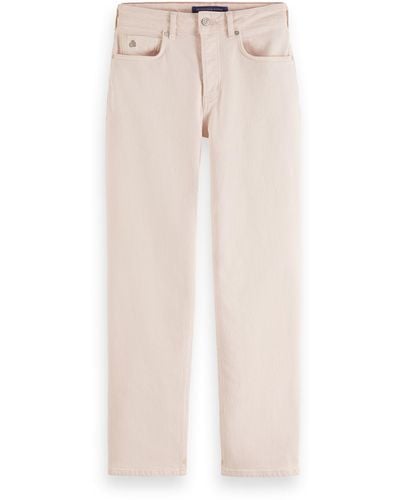 Scotch & Soda Sky High Rise Straight Jeans - Natural