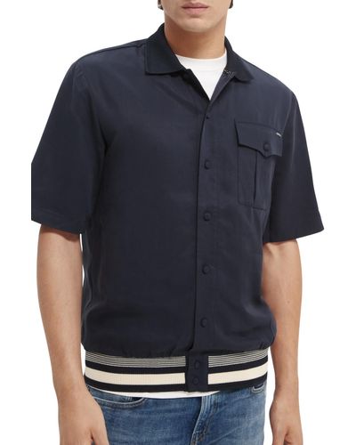 Scotch & Soda Relaxed-Fit Polo Shirt - Blue