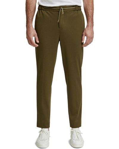 Scotch & Soda Finch Tapered-Fit Yarn-Dyed Jogger Pants - Green