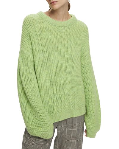 Scotch & Soda Rib Knit Wool-Alpaca Blend Pullover - Green