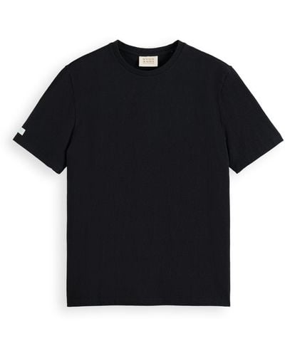 Scotch & Soda 'Cotton Linen T-Shirt - Black