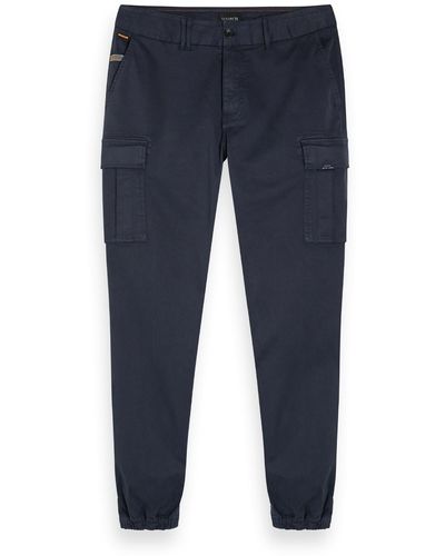 Scotch & Soda Stuart Slim Fit Cargo Pant Pants - Blue