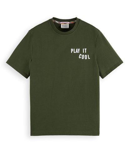 Scotch & Soda Play It Cool Applique T-Shirt - Green