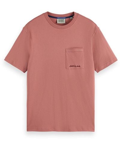 Scotch & Soda 'Front Pocket T-Shirt - Pink