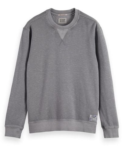 Scotch & Soda 'Garment Dye Structured Sweatshirt - Gray