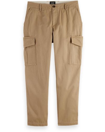 Scotch & Soda Tapered Cotton-Twill Cargo Pant Pants - Natural