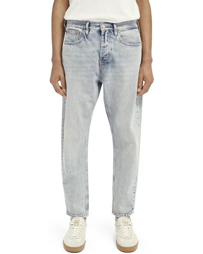 Scotch & Soda Dean Loose Tapered Fit Jeans ─ - Blue