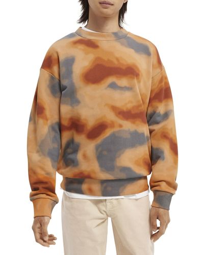 Scotch & Soda Printed Relaxed-Fit Crewneck Sweater - Multicolor