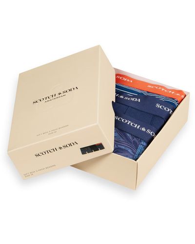 Scotch & Soda 3-Pack Giftbox Boxer Briefs - Blue