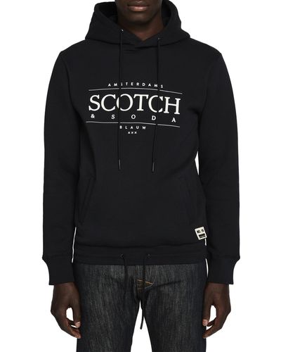 Scotch & Soda Logo Art Hoodie - Black