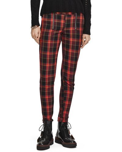 Scotch & Soda Patterned Trouser - Red