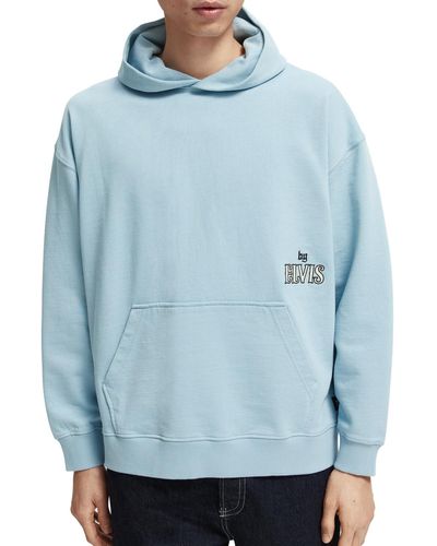 Scotch & Soda Elvis Relaxed-Fit Organic Hoodie - Blue