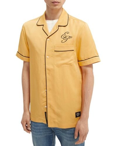Scotch & Soda Elvis Short-Sleeved Shirt - Yellow