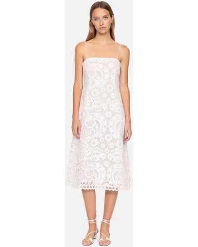 Sea Lovina Slip Dress - White