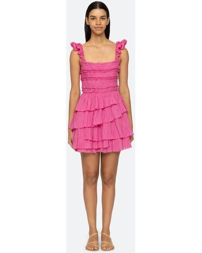 Sea Cole Tiered Dress - Pink