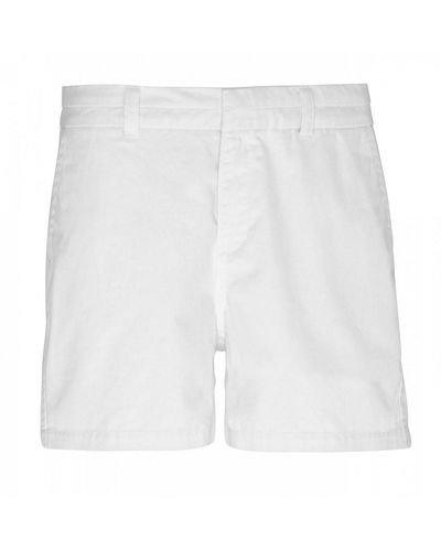 Asquith & Fox Ladies Classic Fit Shorts () - White