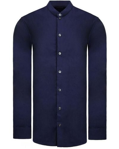 Armani Collezioni Shirt Cotton - Blue