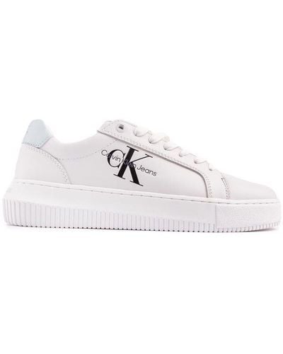 Calvin Klein Chunky Cupsole Sneakers - Wit
