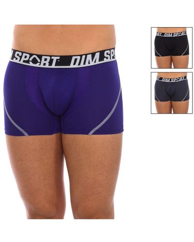 DIM Pack-3 Boxers Breathable Fabric D08Ew - Blue