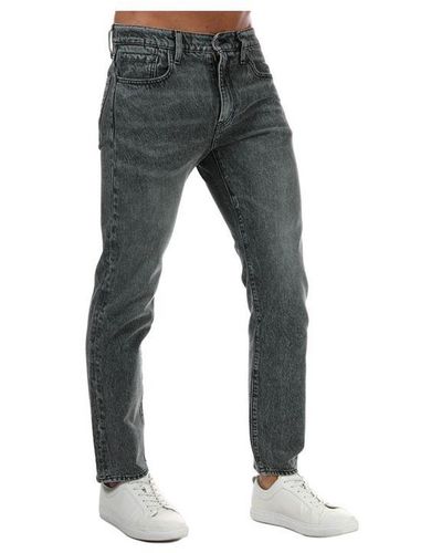 Levi's Levi's 502 Easy Zwarte Stonewash Jeans Met Taps Toelopende Pijpen Voor - Grijs