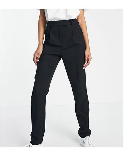 TOPSHOP Tailored Slim High Waisted Pleat Trouser - Blue