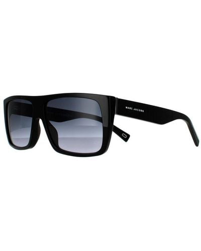 Marc Jacobs Rectangle Dark Gradient Sunglasses - Black