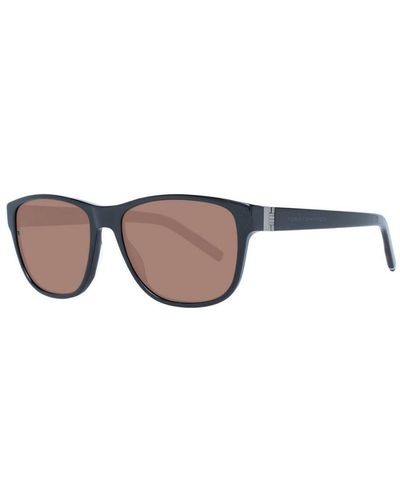 Tommy Hilfiger Trapezium Sunglasses With Frame And 100% Uva & Uvb Protection - Brown