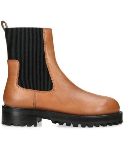 Kurt Geiger Leather Kgl South Chelsea Boots Leather - Brown