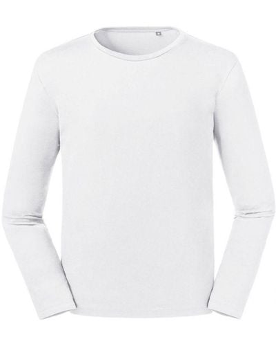 Russell Long-Sleeved T-Shirt () Cotton - White