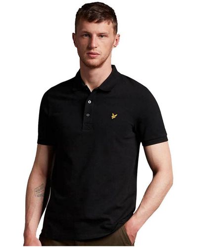 Lyle & Scott Plain Polo Shirt - Black