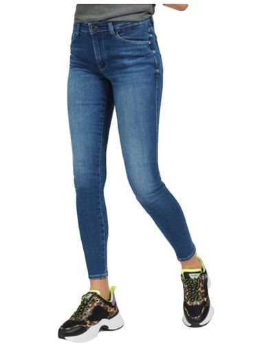Guess Jeansy Skinny - Blauw