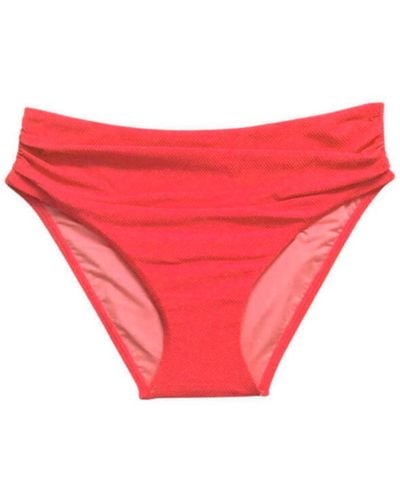 Moontide Contours Ruched Bikini Brief - Pink