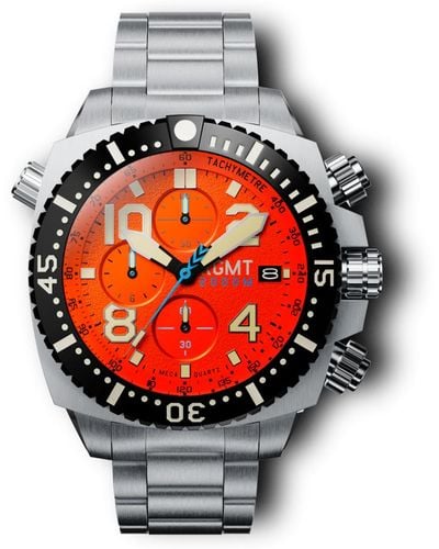 RGMT New Demolition Japanese Meca-quartz 53mm Orange Watch With Stainless Steel Bracelet Stainless Steel - Grey