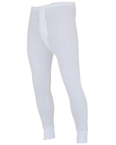 floso Thermisch Ondergoed Long Johns/pants (standard Range) (wit)