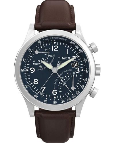 Timex Traditional Watch Tw2W47900 Leather (Archived) - Grey