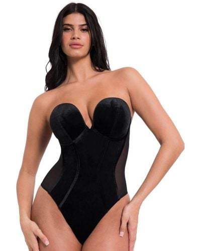 Curvy Kate St031704 Icon Plunge Strapless Padded Body - Black