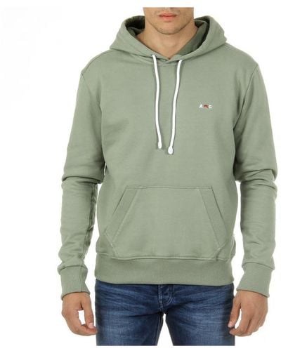 Andrew Charles by Andy Hilfiger Hoodie Long Sleeves Round Neck Fifi Cotton - Green