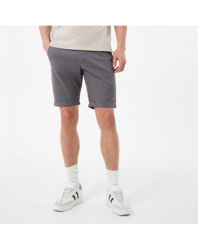 Jack Wills Slim Chino Shorts Cotton - Grey