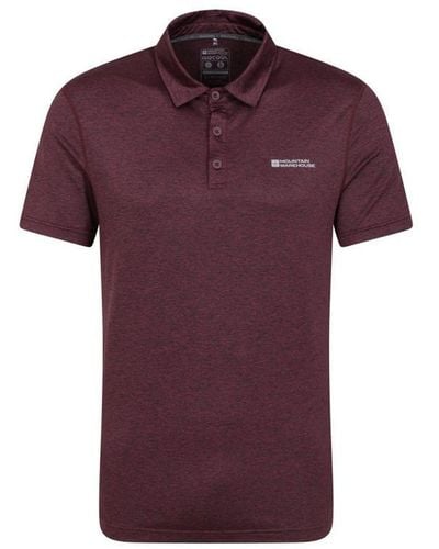 Mountain Warehouse Deuce Isocool Polo Shirt (Dusky) - Purple