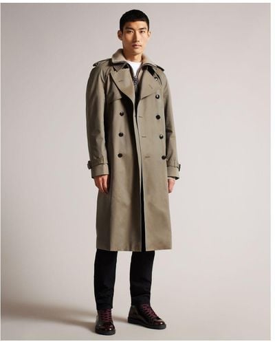 Ted Baker Rothley Classic Trench Coat - Natural