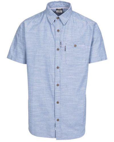 Trespass Slapton Short Sleeve Shirt (denim) - Blauw