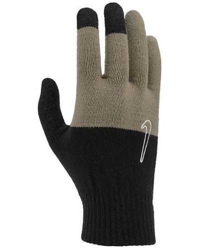 Nike Adult 2.0 Knitted Swoosh Grip Gloves (Graphic/Khaki/Coconut Milk) - Multicolour